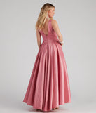 Angelita Taffeta Deep V Ball Gown