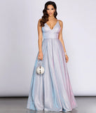 Jules Sleeveless Glitter Ball Gown