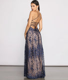 Emersyn Floral Embroidered Pleated Ball Gown