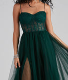 Hailey Formal Lace Bustier Dress