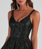 Sutton Sequin And Glitter Ball Gown