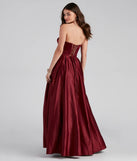 Ellie Lace-Up Sequin Ball Gown