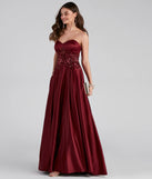 Ellie Lace-Up Sequin Ball Gown
