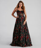 Katherine Floral Detailed Ball Gown