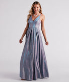 Delaney Iridescent Glitter Woven Ball Gown