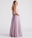 Alaya Woven Glitter A-Line Ball Gown