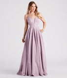 Alaya Woven Glitter A-Line Ball Gown