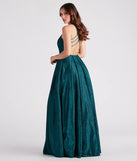 Margie Glitter A-Line Ball Gown