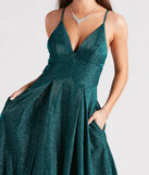 Kiara Glitter A-Line Ball Gown