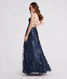 Helga Sequin Embroidered A-Line Ball Gown