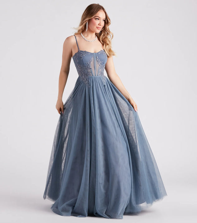 Alexandra Rhinestone Embroidered Tulle Ball Gown | Windsor Alexandra Rhinestone Embroidered Tulle Ball Gown | Windsor