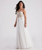 Alexandra Rhinestone Embroidered Tulle Ball Gown