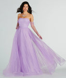 Brie Glitter Polka Dot Tulle Ball Gown With Gloves