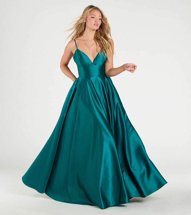 Daniela Satin A-Line Ball Gown | Windsor