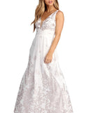 Sadie Lace Up Glitter Ball Gown