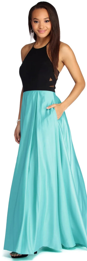 Caitlyn Formal Halter Ball Gown