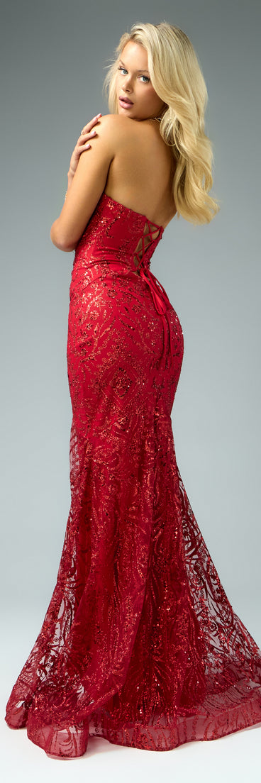 Juliet Glitter Sequin Mermaid Ball Gown