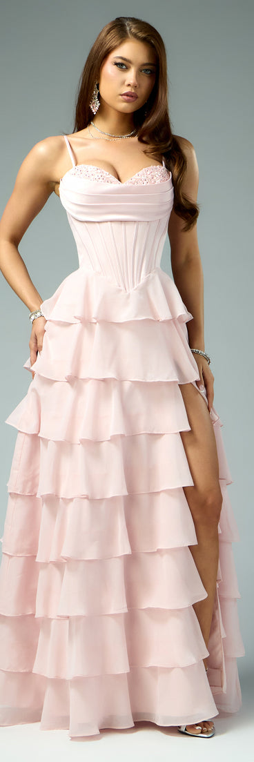 Lilliana Chiffon Ruffle A-Line Gown | Windsor Lilliana Chiffon Ruffle A-Line Gown | Windsor