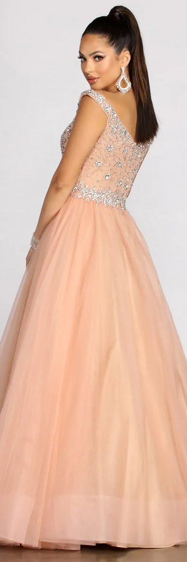 Demi Beaded Tulle Ball Gown