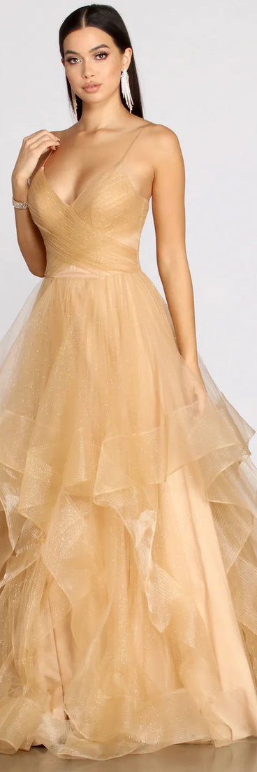 Marianne Tulle Glitter Ball Gown