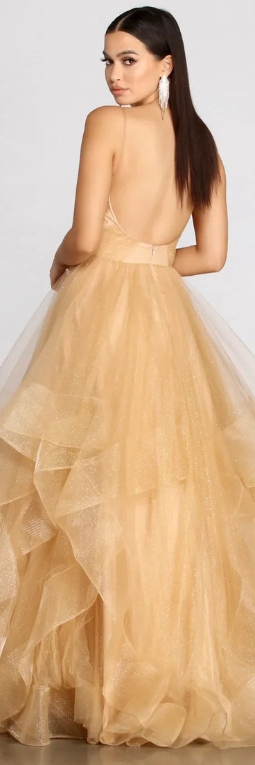 Marianne Tulle Glitter Ball Gown