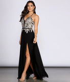 Imogen Metallic A-Line Dress