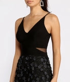 Amira Floral Applique A-Line Dress