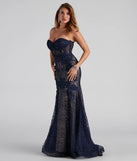 Julianna Strapless Lace Formal Dress