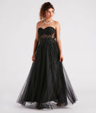 Alora Rhinestone Embroidered Tulle Ball Gown