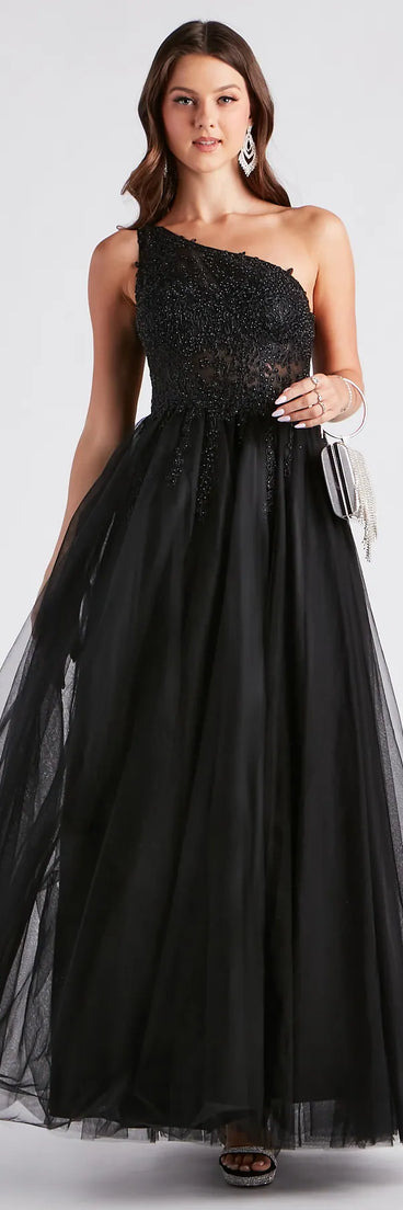 Julissa Lace Tulle A-Line Ball Gown