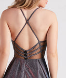 Robyn Metallic A-Line Ball Gown