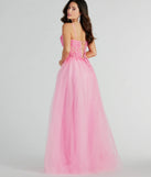 Margo Corset Floral Applique A-Line Ball Gown