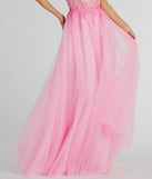 Margo Corset Floral Applique A-Line Ball Gown