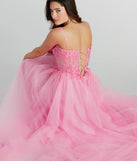 Margo Corset Floral Applique A-Line Ball Gown