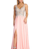 Beatrice Formal High Slit Chiffon Dress