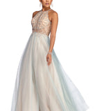 Shauna Beaded Tulle Ball Gown