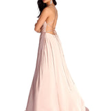 Aurelia Formal Satin Lattice Dress