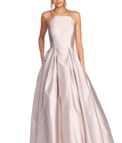 Harper Formal Satin Ball Gown
