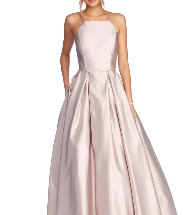 Harper Formal Satin Ball Gown