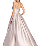 Harper Formal Satin Ball Gown