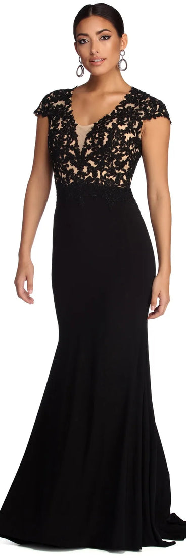 Tia Formal Open Back Dress