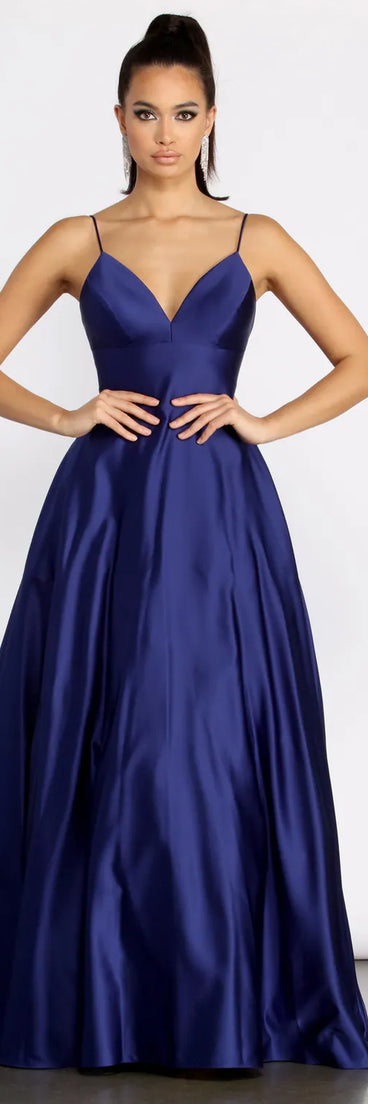 Mary-Kate Satin Ball Gown