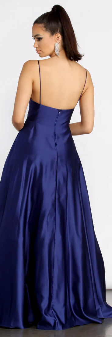 Mary-Kate Satin Ball Gown