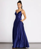 Mary-Kate Satin Ball Gown