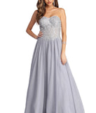 Payson Embroidered Chiffon Ball Gown