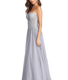 Payson Embroidered Chiffon Ball Gown