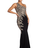 Mila Metallic One Shoulder Dress