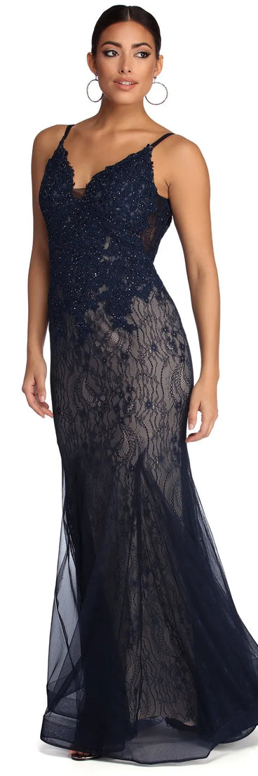 Emelia Formal Trumpet Lace Dress