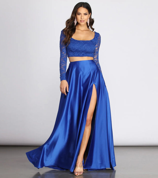 Dana Glitter Two Piece Dress