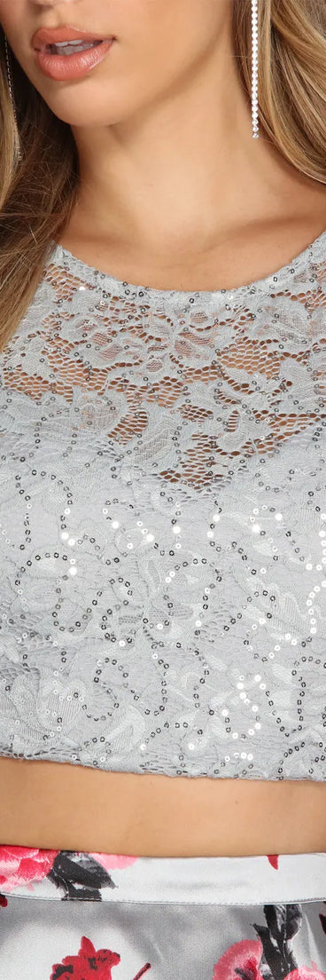 Lianne Floral Skirt And Top